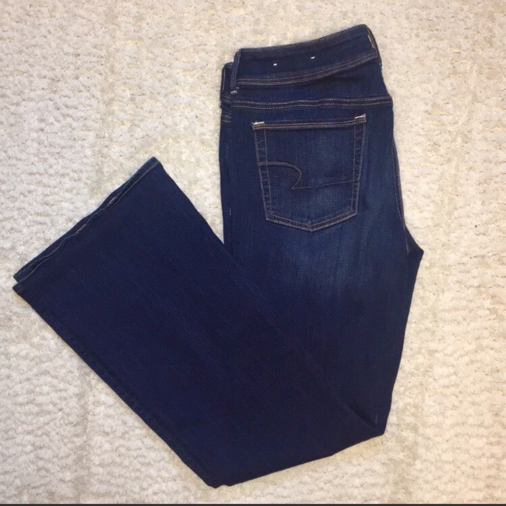 American Eagle Dark Wash Jeans - Size 12 - stretch